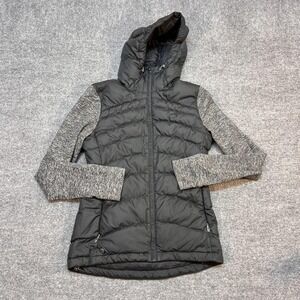 Outdoor Research Jacket Womens XS Black Hooded Down Puffer Full Zip Outdoor Warm